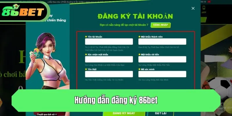 Hướng dẫn đăng ký 86bet